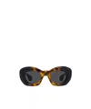 Loewe Butterfly Frame Sunglasses In Black