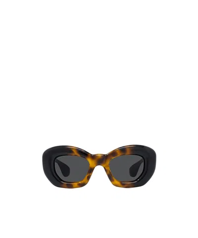 Loewe Butterfly Frame Sunglasses In 52a - Havana
