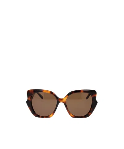 Loewe Butterfly Frame Sunglasses In Brown
