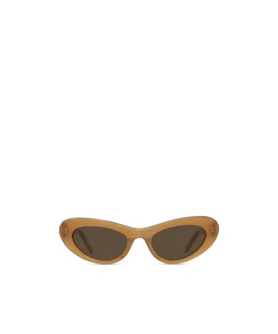 Loewe Butterfly Frame Sunglasses In Brown