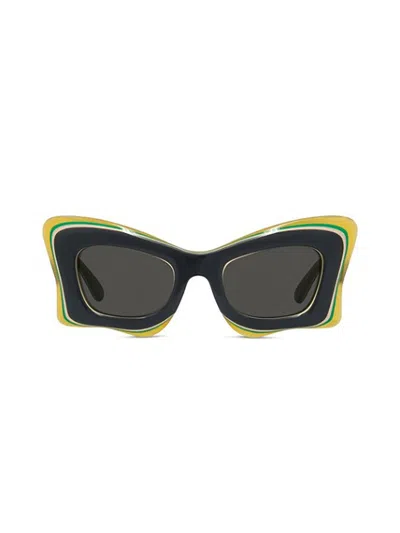 Loewe Butterfly Frame Sunglasses In Gryo/smk