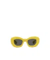 Loewe Butterfly Frame Sunglasses In Yellow