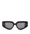 Loewe Butterfly Screen Sunglasses In Black