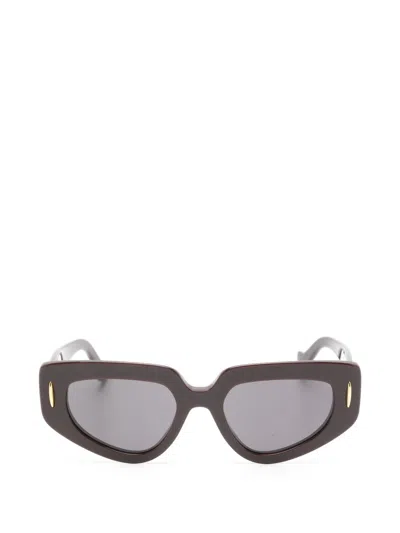 Loewe Butterfly Sunglasses In Black