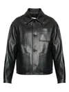 Loewe Men Lambskin Nappa And Nylon Twill Jacket In Black