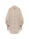 Loewe Wool-cashmere Collared Coat In Multi