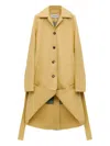 Loewe Button-up Coat In Brown