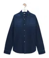 Loewe Button-up Denim Shirt In Black
