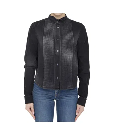 LOEWE LOEWE BUTTON-UP PLEATED SHIRT