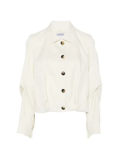 Loewe Button-fastening Jacket In White