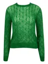 Loewe Cable-knit Jumper In Green