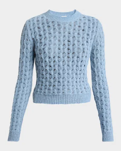Loewe Mohair And Wool Blend Knit In Blue