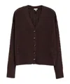 Loewe Cable-knit Buttoned Cardigan In Brown