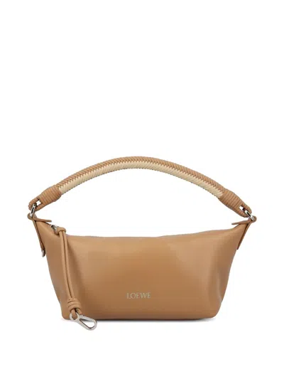 Loewe Cala Leather Pouch In Brown
