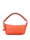 Loewe Cala Leather Pouch In Orange