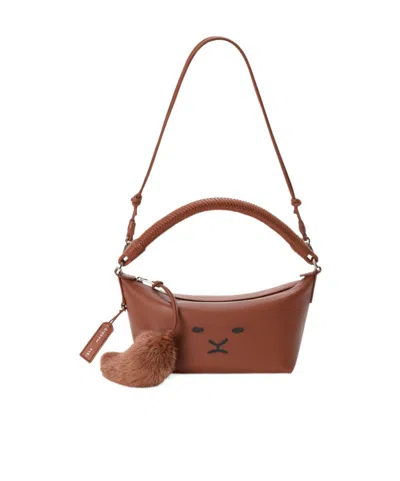 Loewe Cala Mini Bag In Walnut