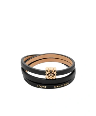 LOEWE CALF LEATHER ANAGRAM BRACELET