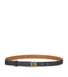Loewe Calfksin Anagram Belt In Black