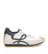Loewe Flow Runner Monogram-embroidered Suede Low-top Trainers In Blue