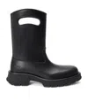 Loewe Calfskin Bobby Handle Boots 45 In Black
