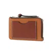 Loewe Calfskin Coin Cardholder - Light Caramel / Pecan
