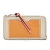 Loewe Grain Logo Wallet In Yellow