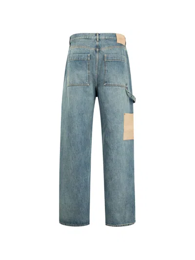 Loewe Washed-denim Straight-leg Jeans In Blue