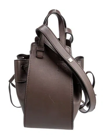Pre-owned Loewe Calfskin Hammock In Gray