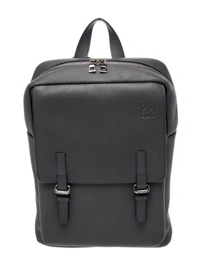 Pre-owned Loewe Calfskin Military Backpack 2024 In Brown