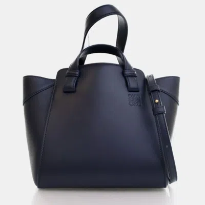 Pre-owned Loewe Calfskin Nugget Hammock Bag In Blue