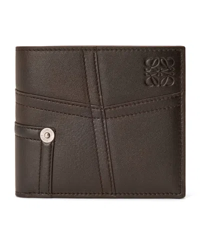 Loewe Calfskin Panta Bifold Wallet In Brown