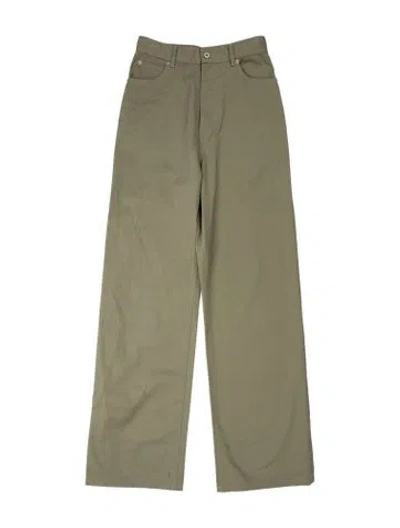 Pre-owned Loewe Calfskin Pants W/ Tags In Green