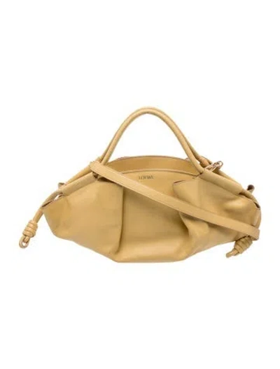 Pre-owned Loewe Calfskin Paseo Small In Yellow