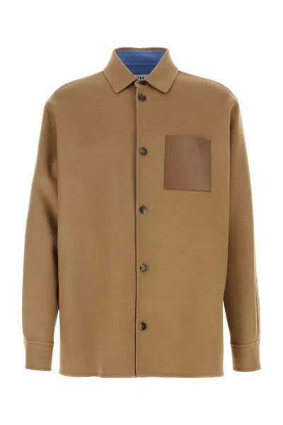 LOEWE CAMEL FLANNEL SHIRT