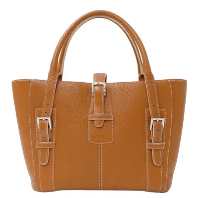 Pre-owned Loewe Camel Leather Tote Bag () In Brown