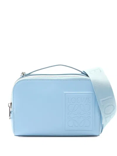 Pre-owned Loewe Camera Leather Cross Body Bag In Blue