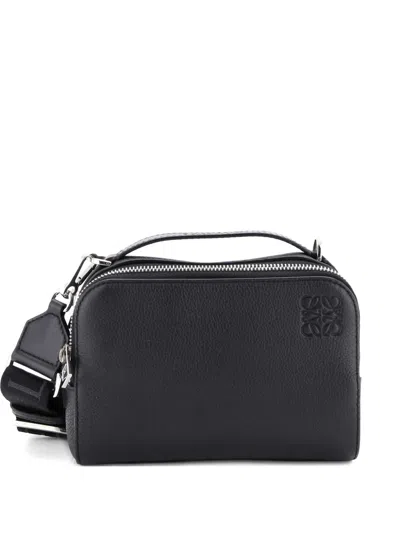 Pre-owned Loewe Camera Leather Mini Crossbody Bag In Black