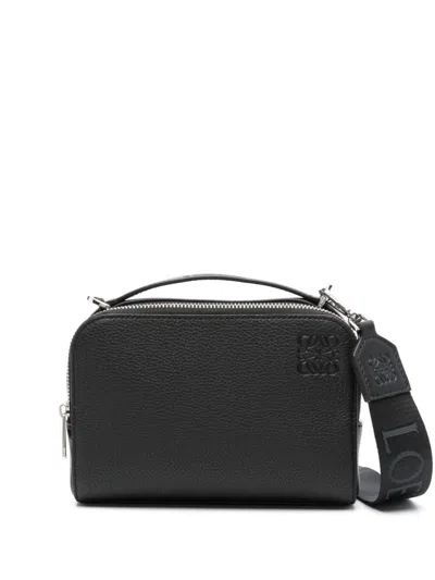 Loewe Camera Mini Leather Crossbody Bag In Black
