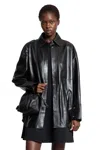 Loewe Camicia In Nappa Di Pelle Di Agnello In Black