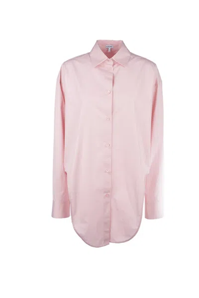Loewe Cotton Shirt In Pink