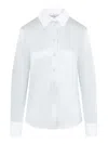 Loewe Silk Shirt With Pointed Collar And Long Sleeves In White