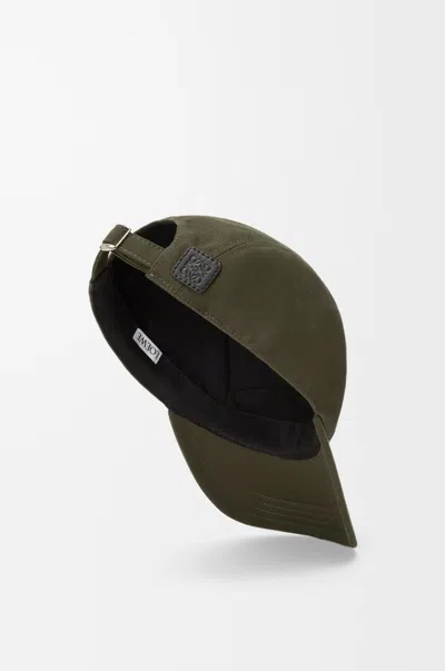 Loewe Camp Cap In Cotton Size: M For Man In Green