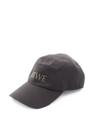 Pre-owned Loewe Camp Logo-embroidered Baseball Cap In Gray