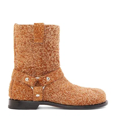 LOEWE LOEWE CAMPO BIKER ANKLE BOOTS