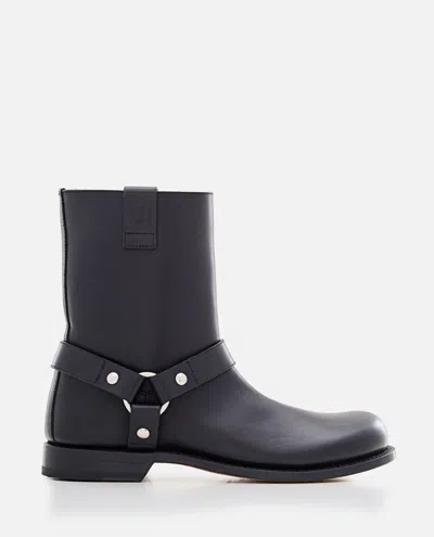 LOEWE CAMPO BIKER ANKLE BOOTS