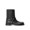 Loewe Man Ankle Boots Black Size 9 Leather In Black