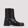 Loewe Women Campo Leather Biker Boots In Black