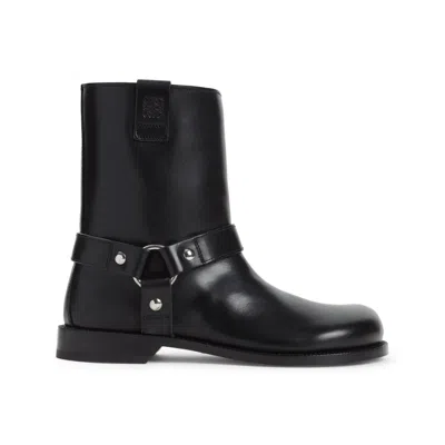 Loewe Smooth Leather Pull-on Boot In Black