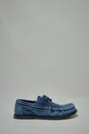 Loewe Campo Denim Boat Loafers In Blue