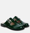 Loewe Campo Leather Mules In Beige